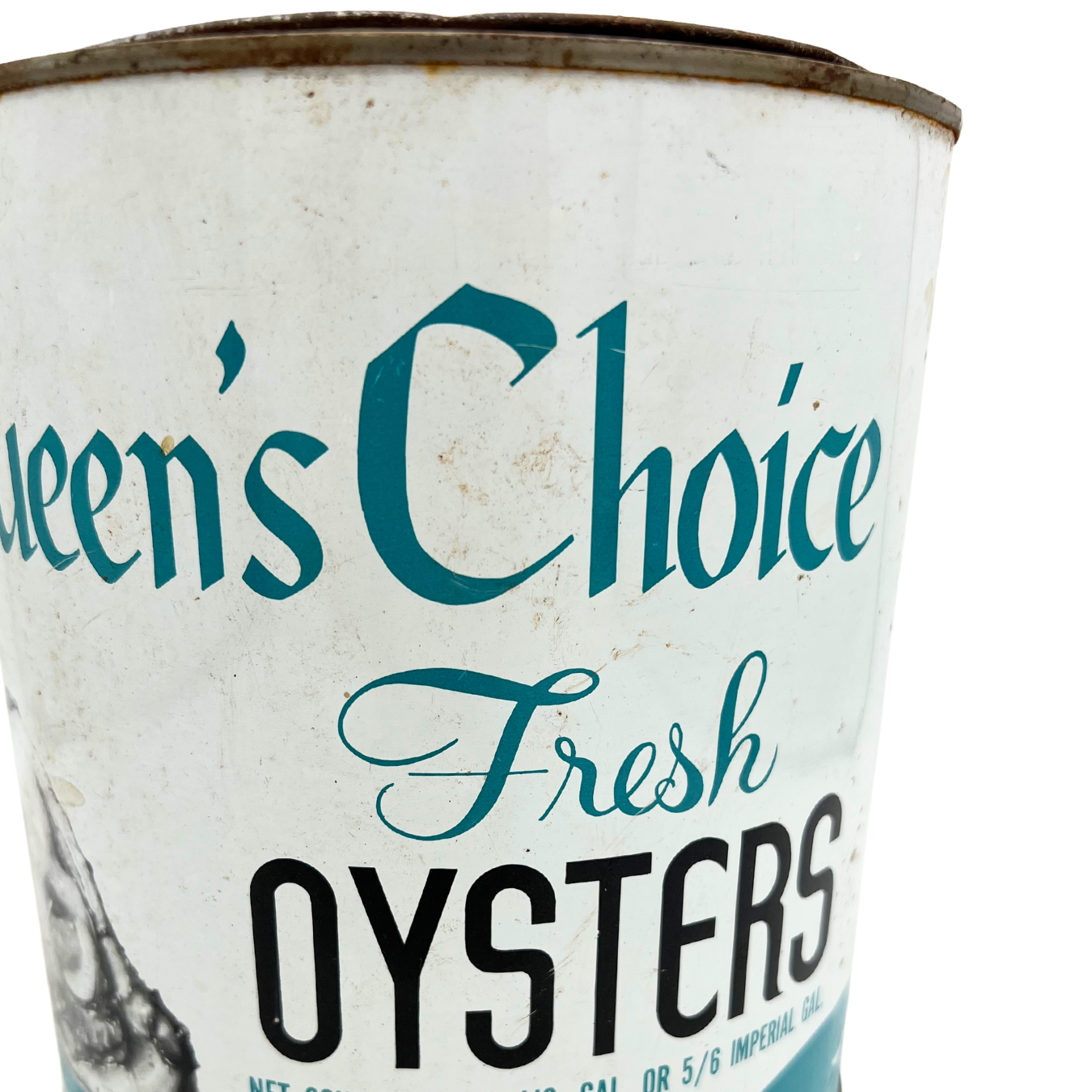 vintage Queen's Choice oyster can