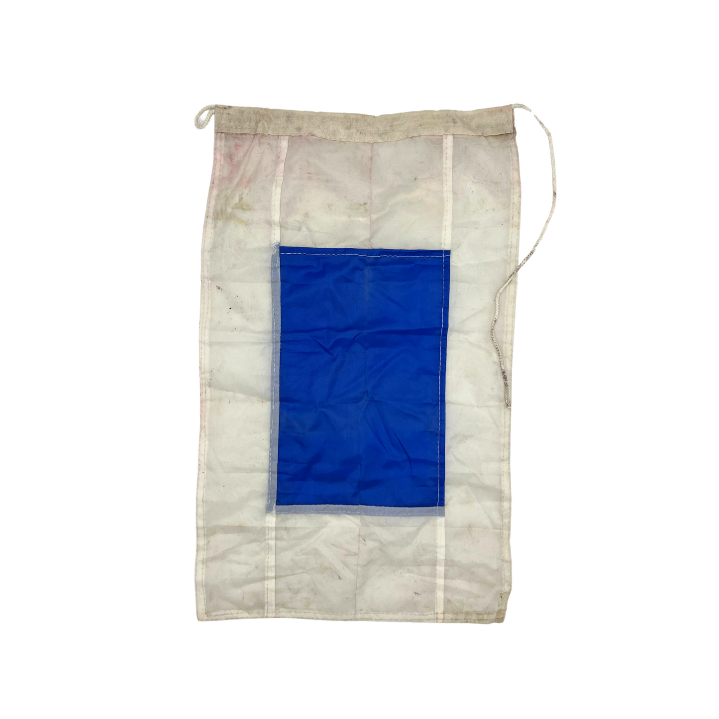salvaged nautical signal flag - letter S
