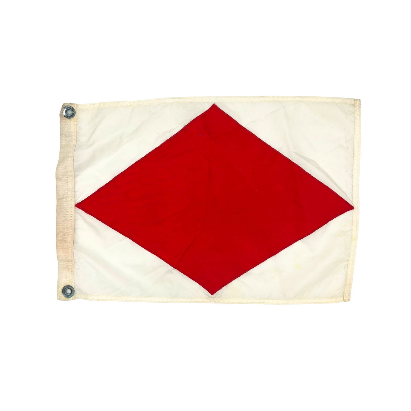 vintage nylon nautical signal flag - letter F