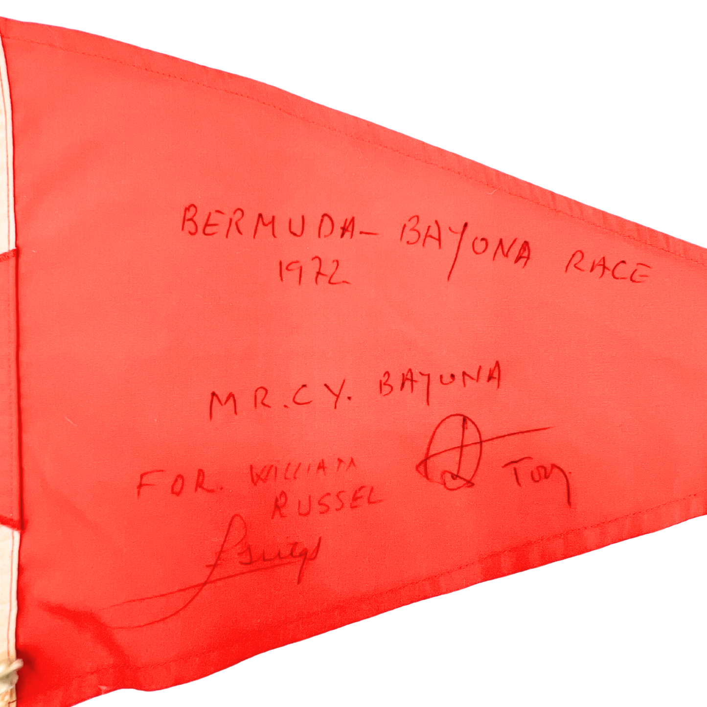 Monte Real Yacht Club burgee from the Discovery Race