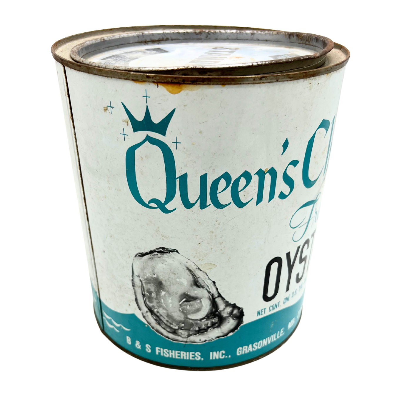 vintage Queen's Choice oyster can