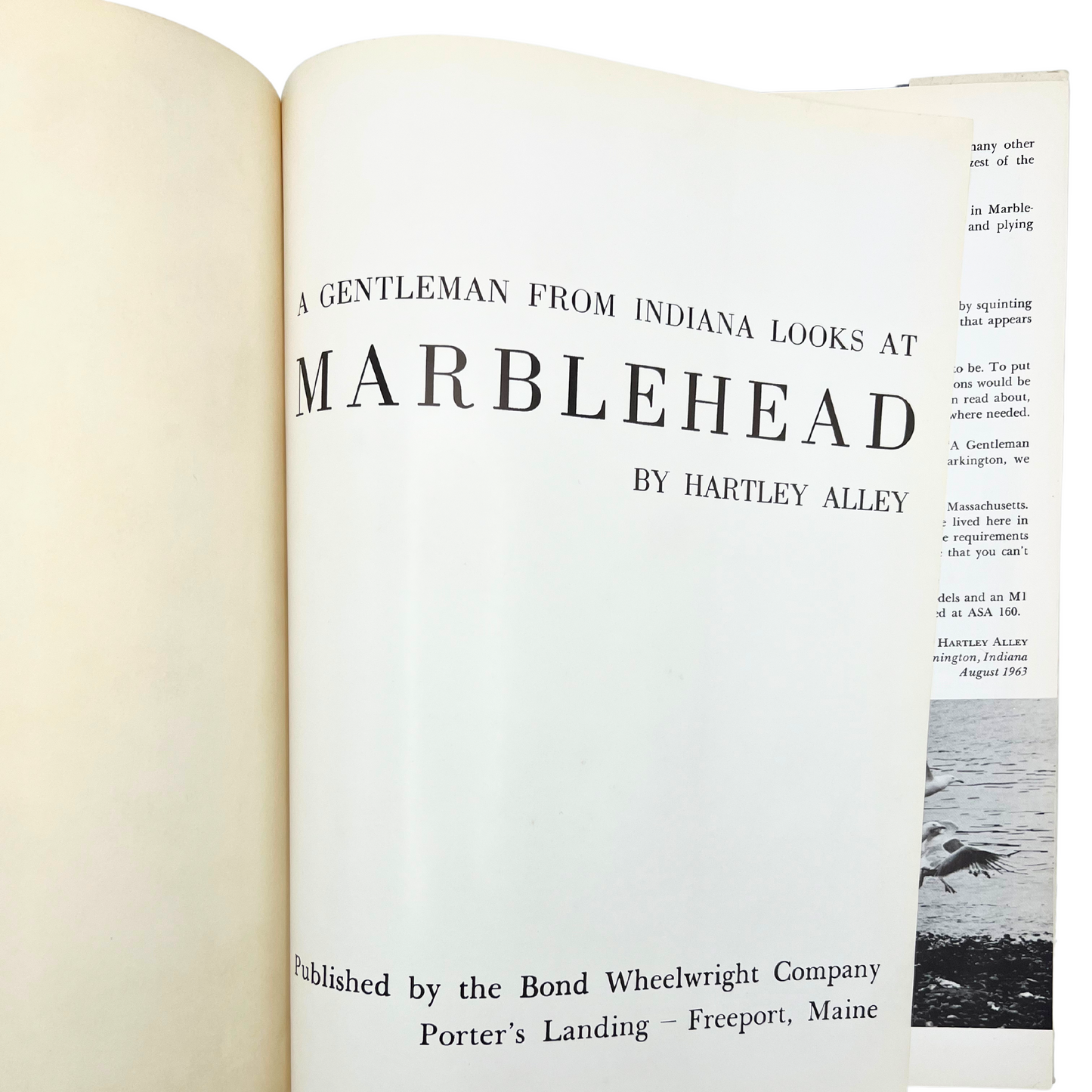 1963 book: A Gentleman from Indiana Looks at Marblehead