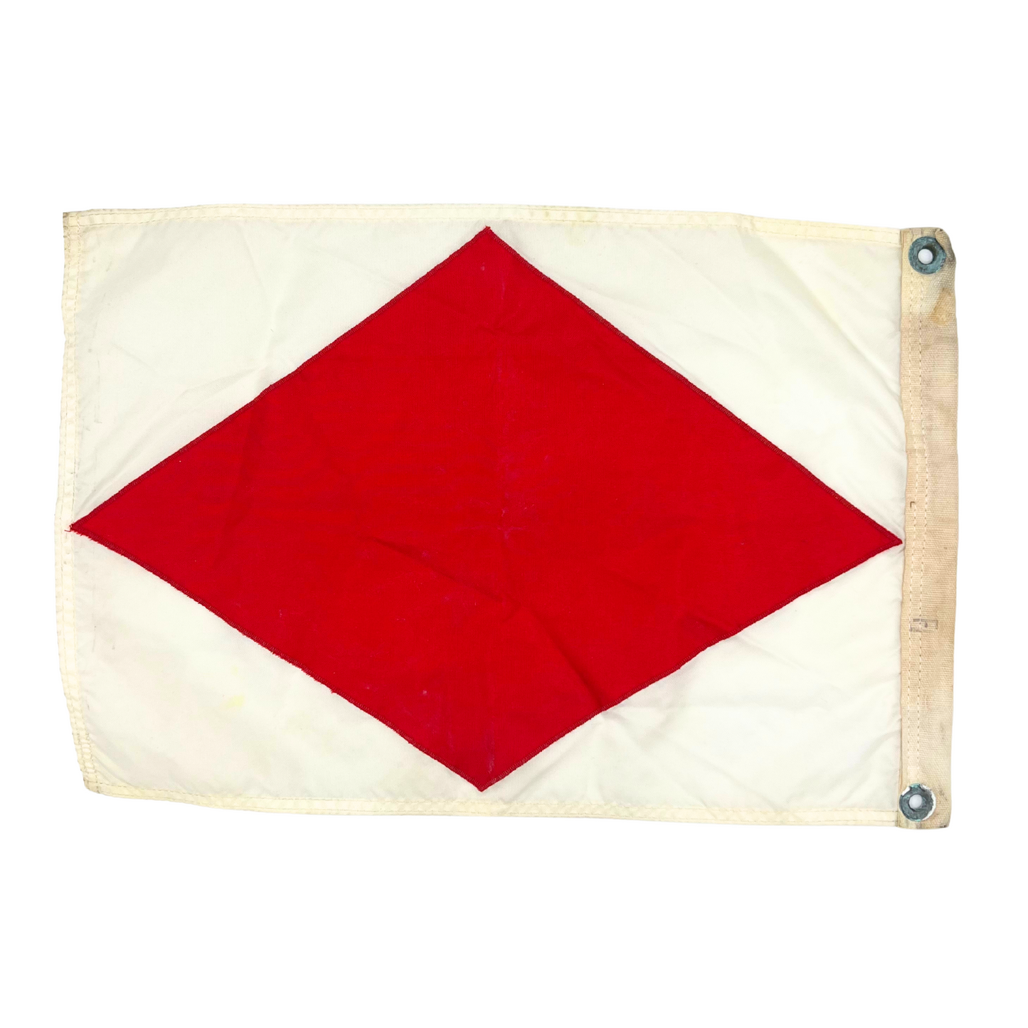 vintage nylon nautical signal flag - letter F