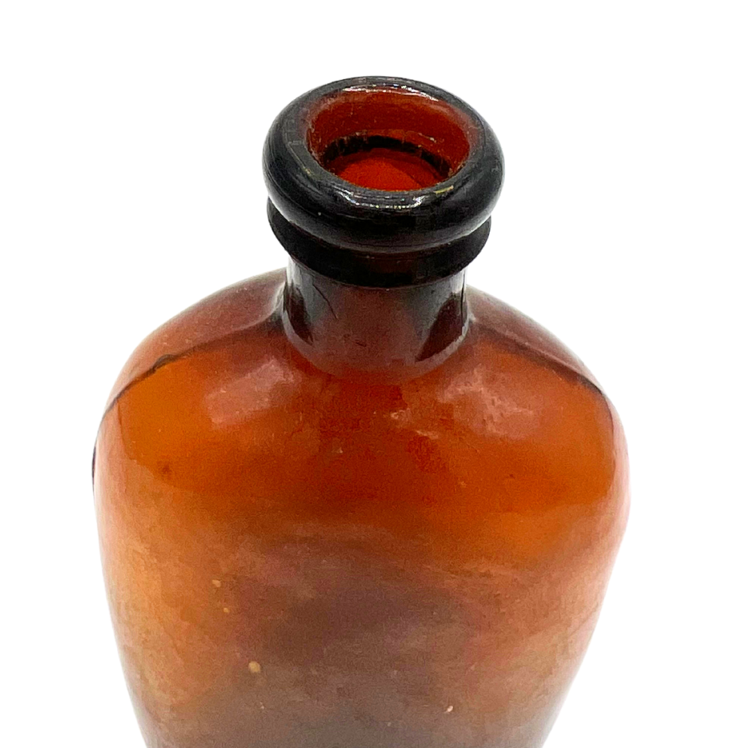 1870s amber flask