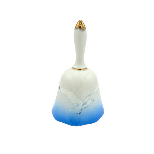 vintage porcelain seagull bell