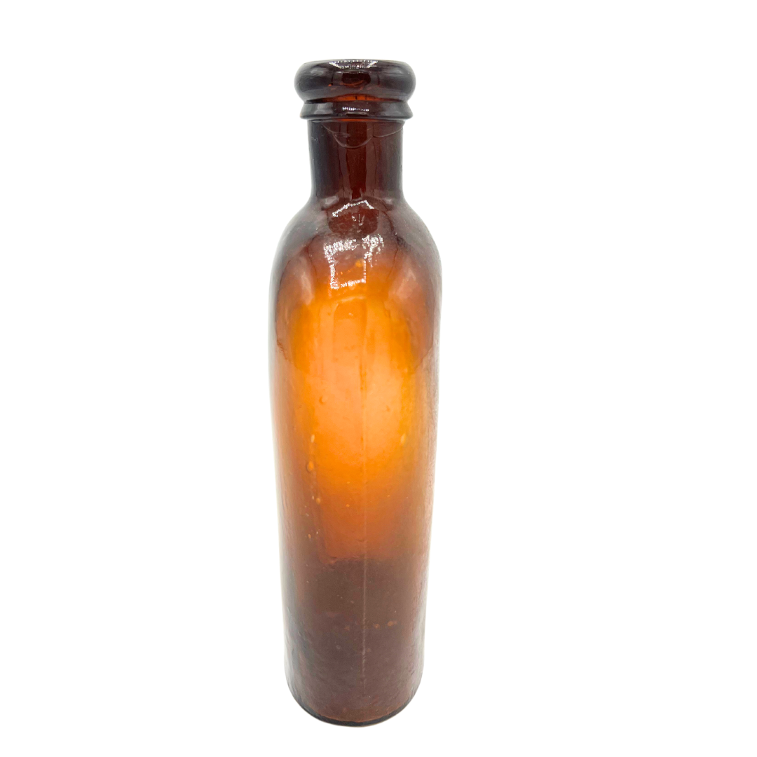 1870s amber flask