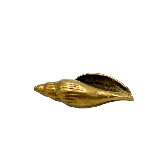 vintage brass seashell