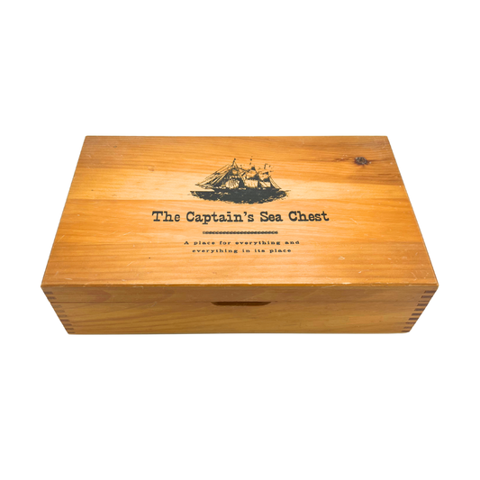 vintage nautical wooden box