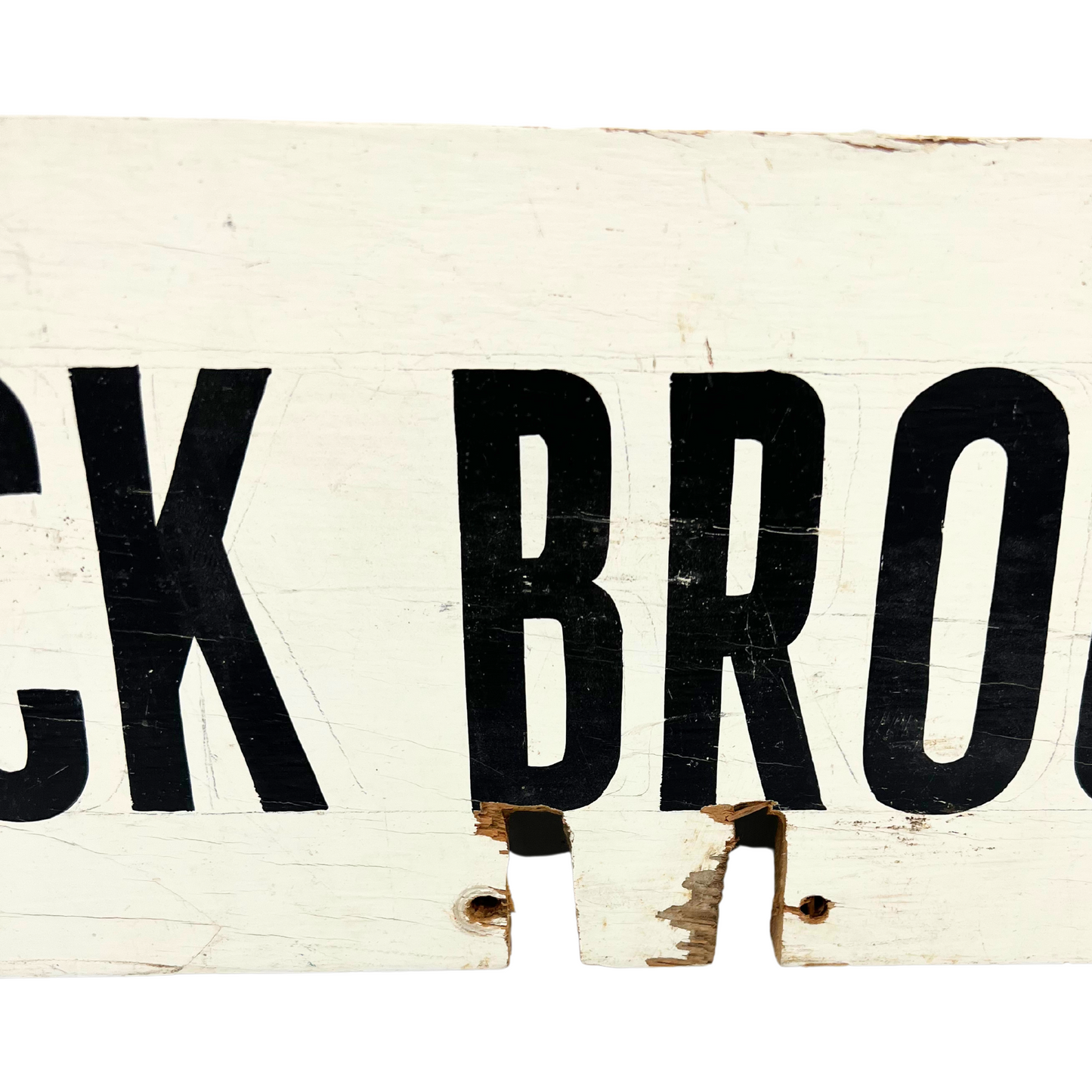 vintage wooden sign - Black Brook Rd