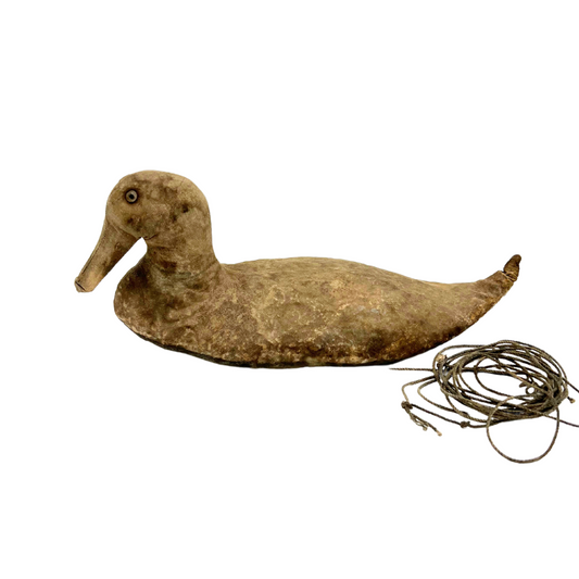 antique canvas duck decoy
