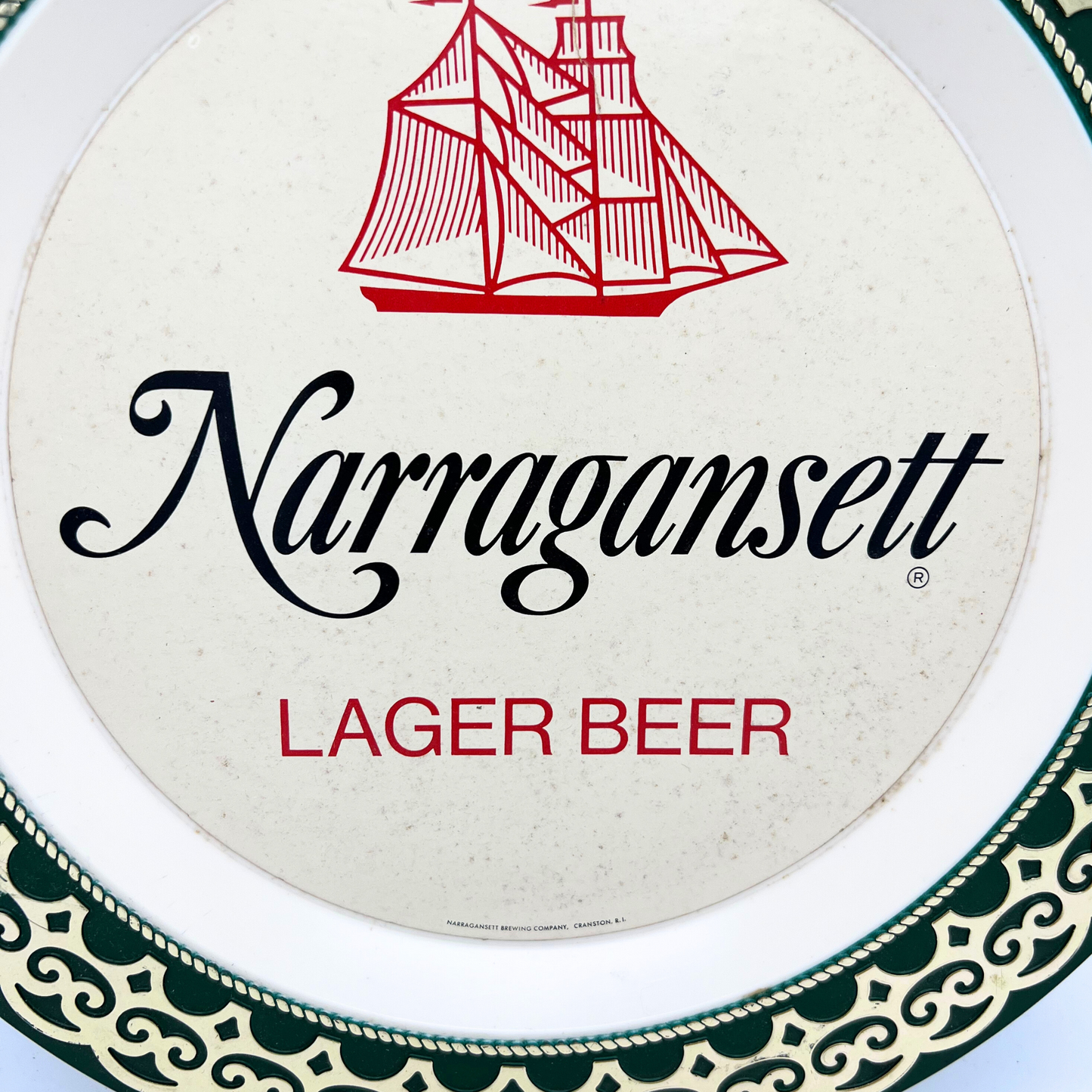 collectible vintage Narragansett beer tray