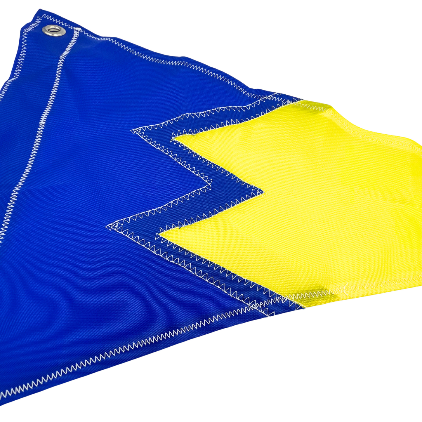 blue and yellow burgee