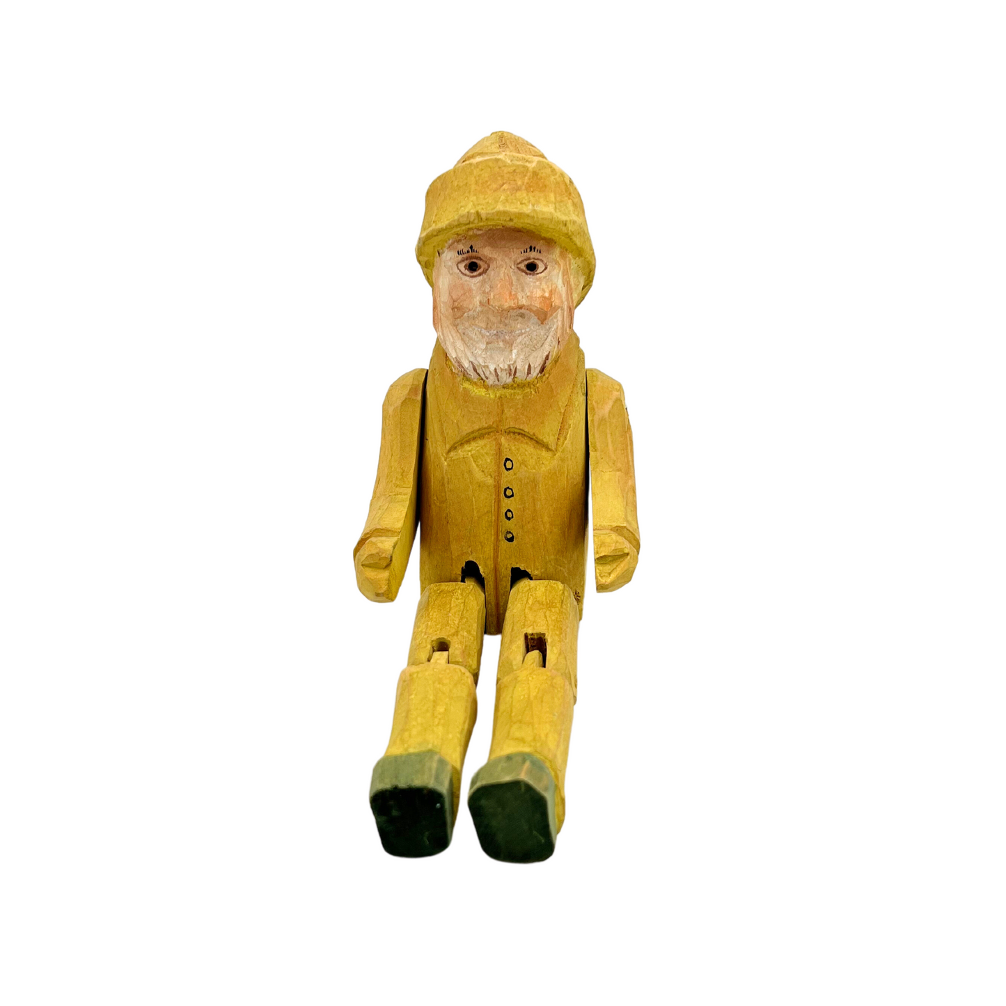 moveable wooden fisherman