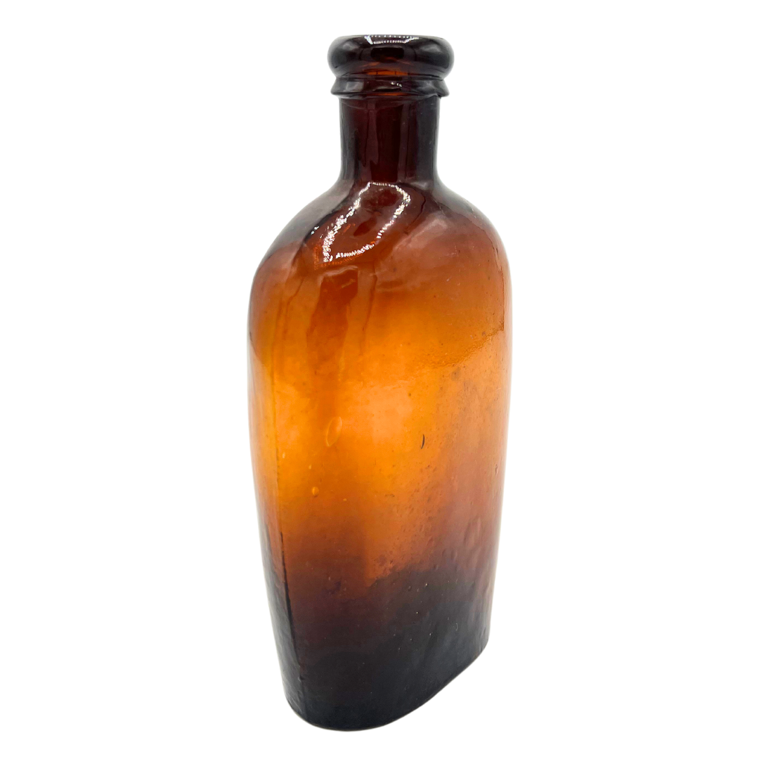 1870s amber flask