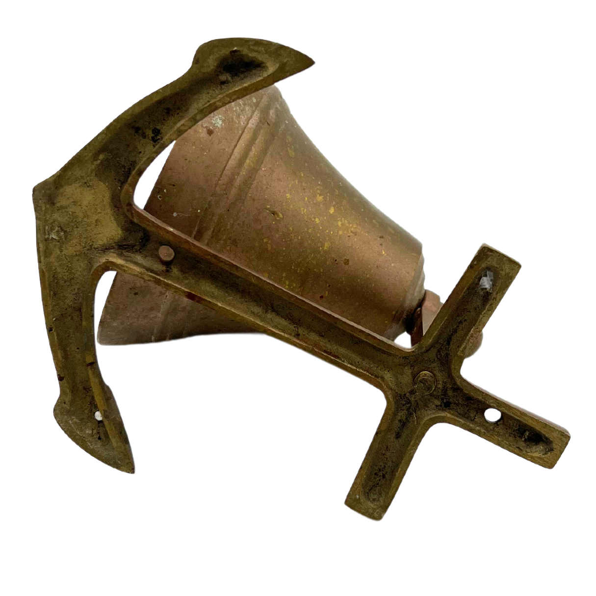 vintage brass anchor bell