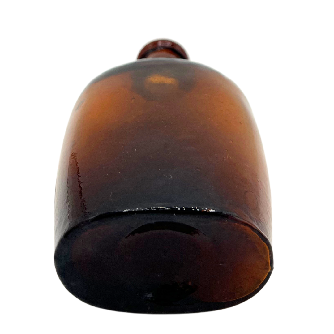 1870s amber flask