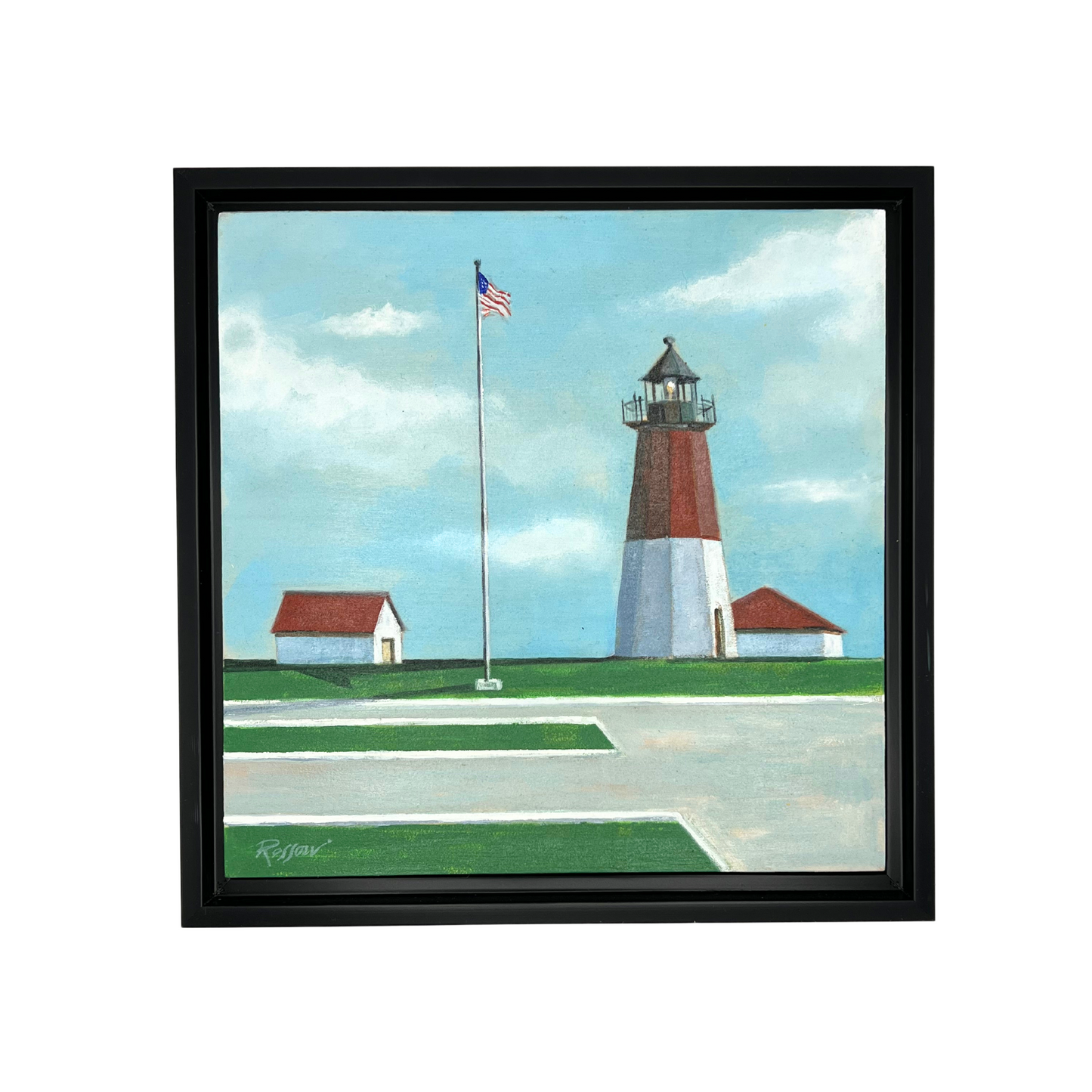 Point Judith lighthouse painting