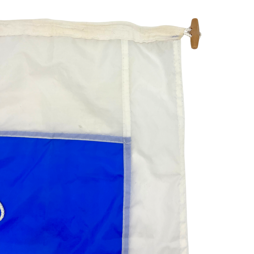 salvaged nautical signal flag - letter S