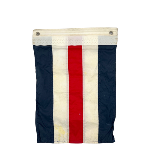 vintage nylon nautical signal flag - letter C