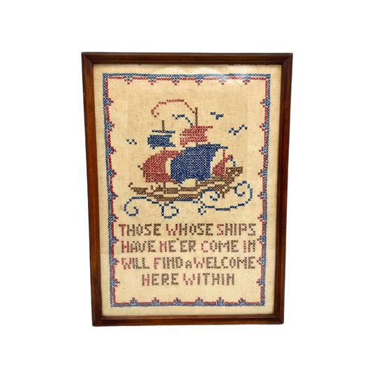 vintage nautical cross stitch