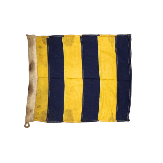 vintage cotton nautical signal flag - letter G