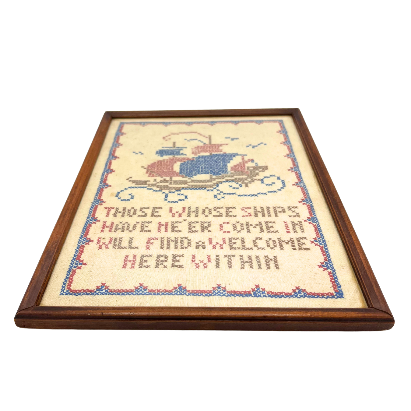 vintage nautical cross stitch