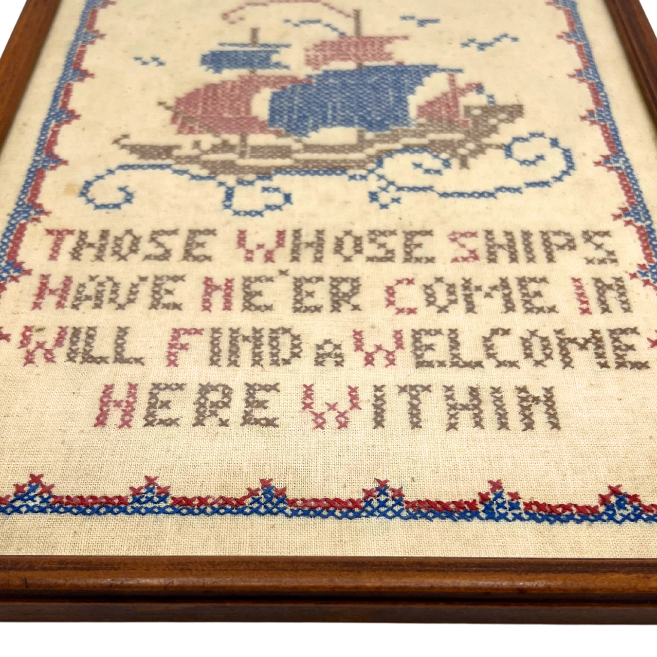 vintage nautical cross stitch