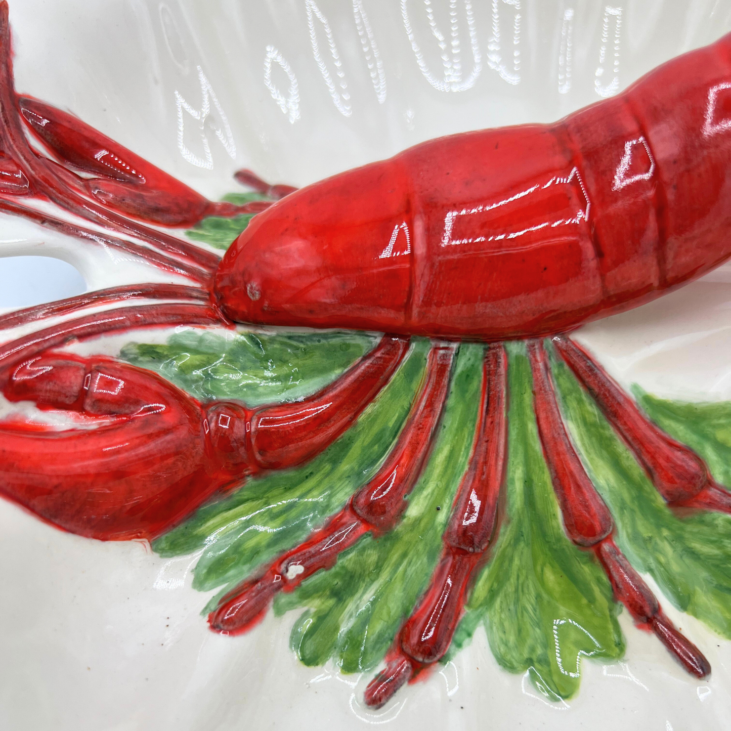 vintage lobster serving dish
