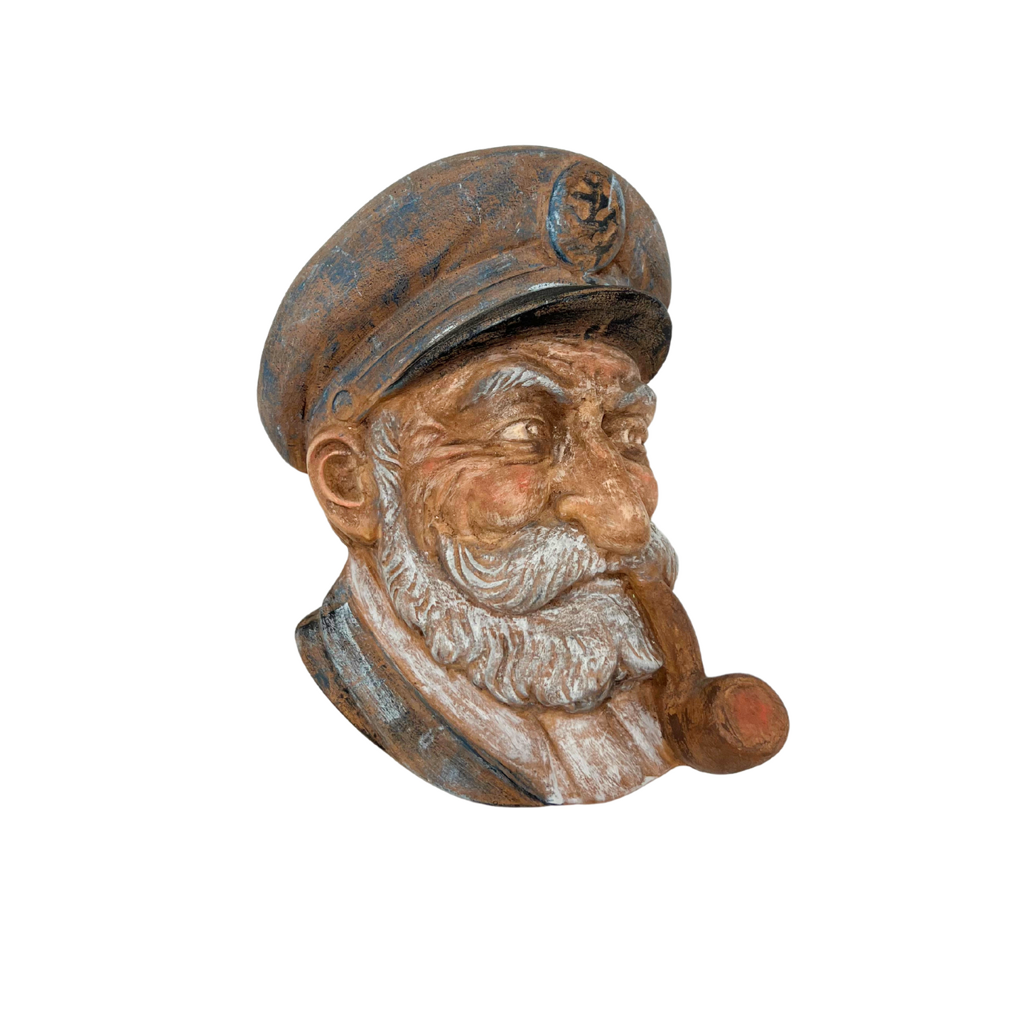 vintage chalkware sea captain's head