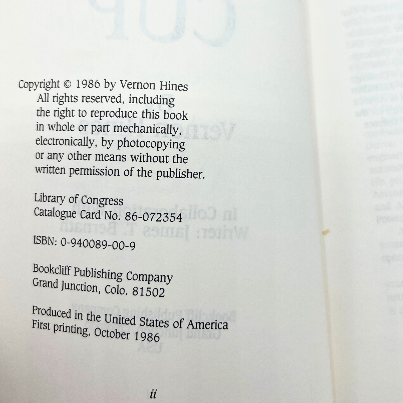 1986 book: About the America's Cup