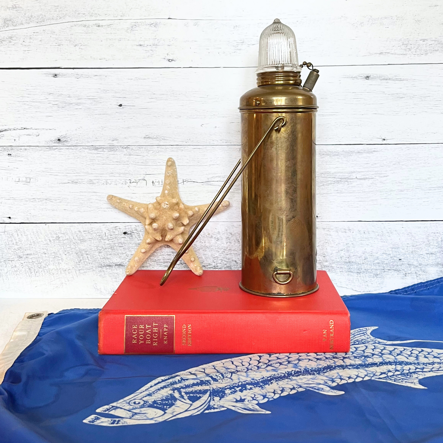 vintage brass anchor light