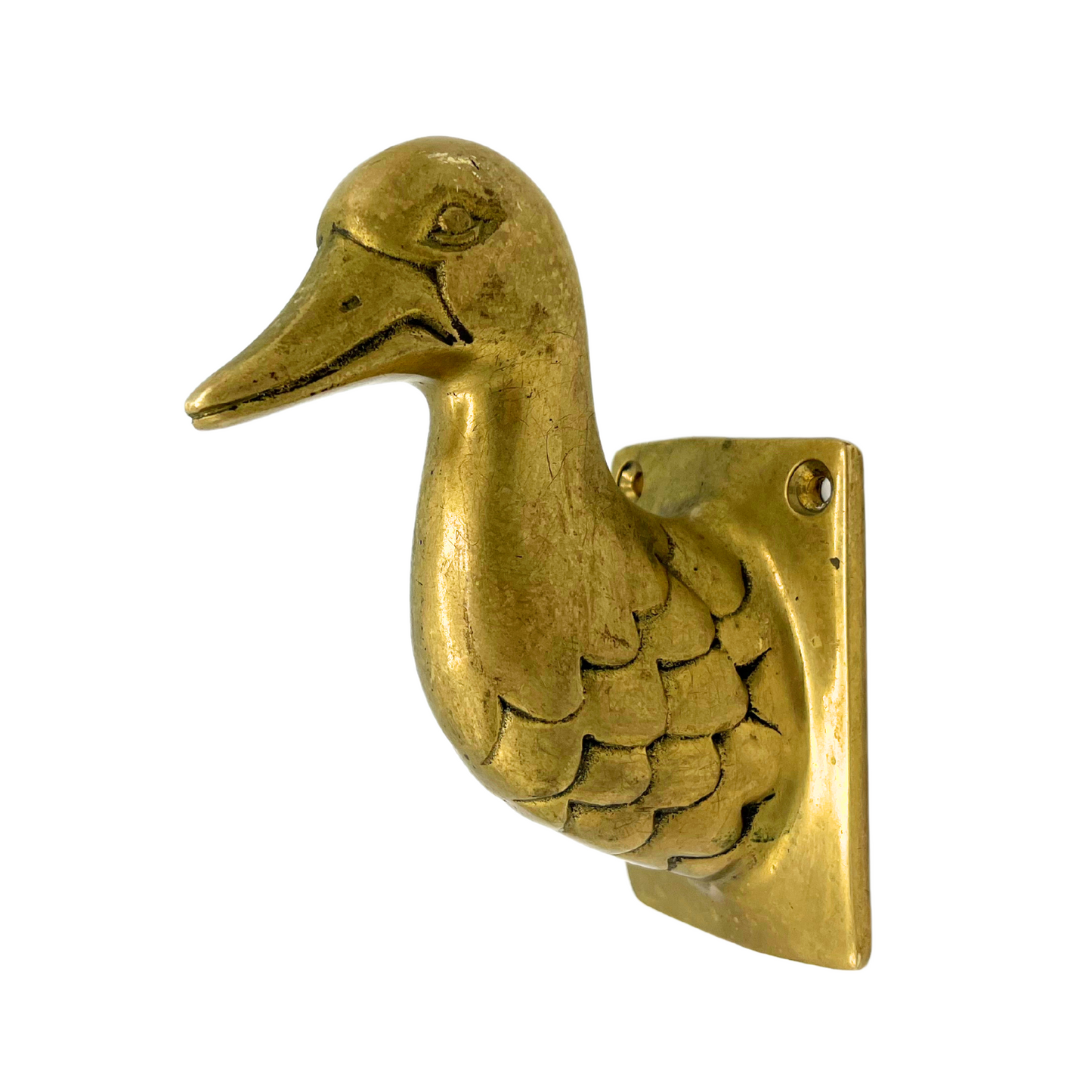 vintage brass bird wall hook