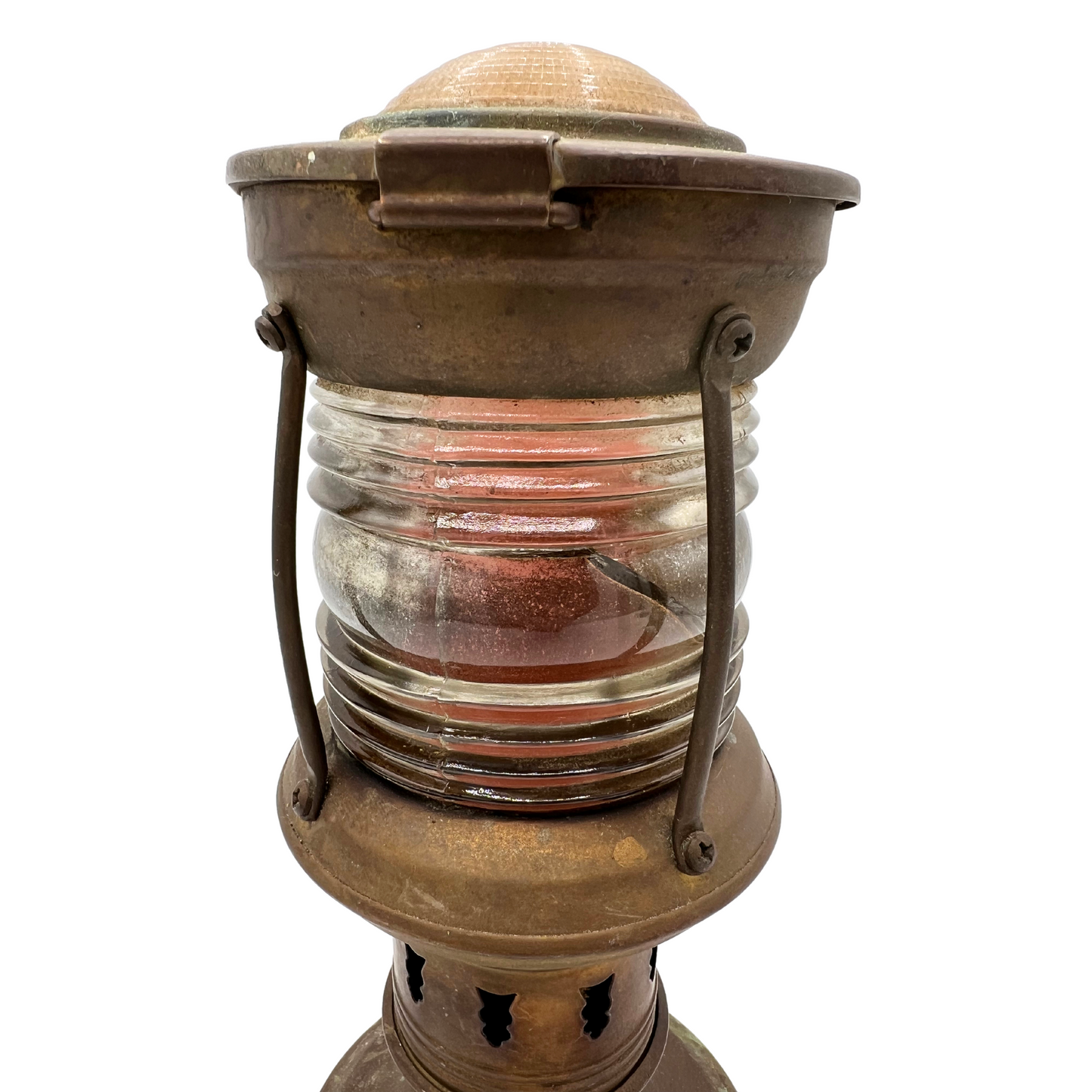 vintage electrified ship lantern