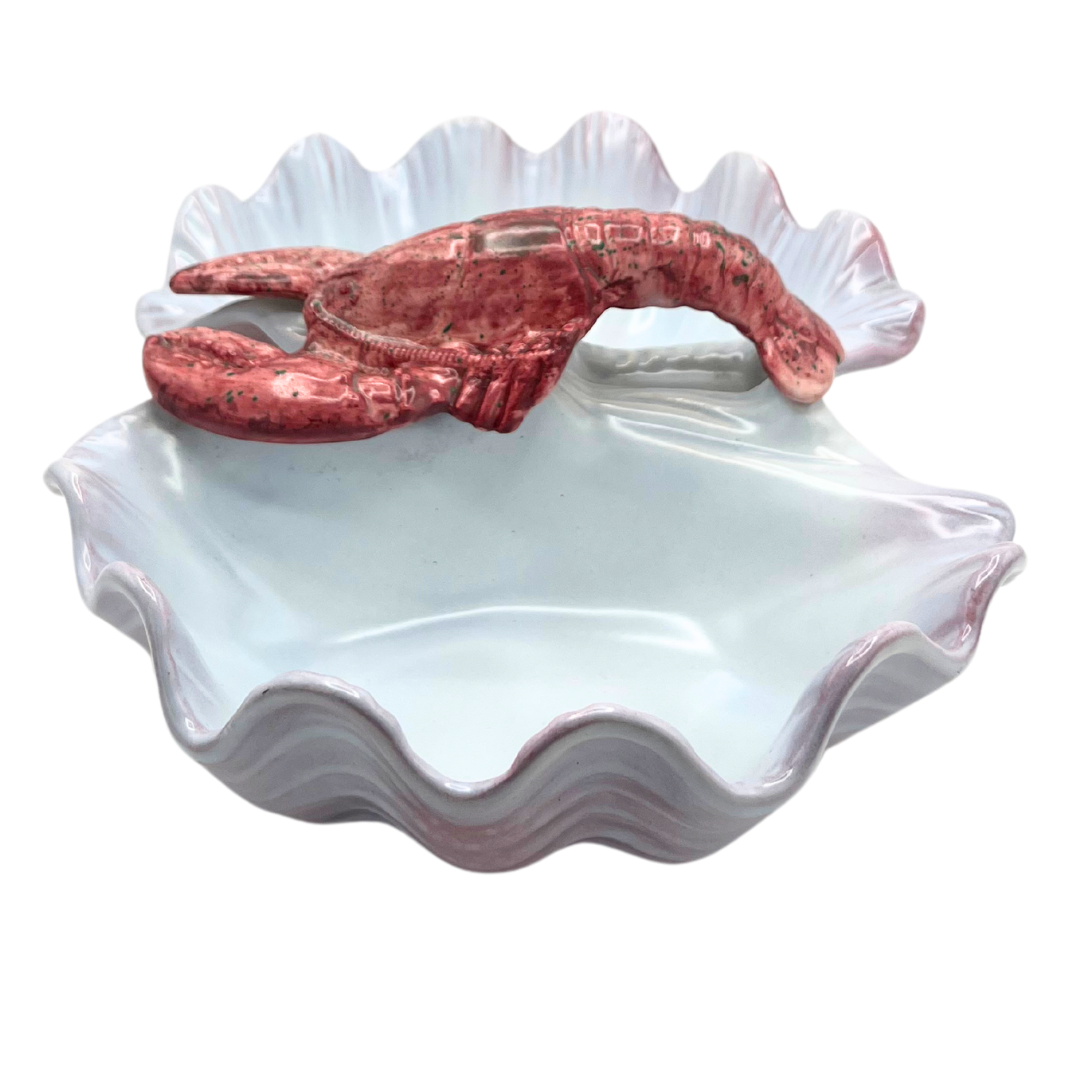 vintage lobster serving dish