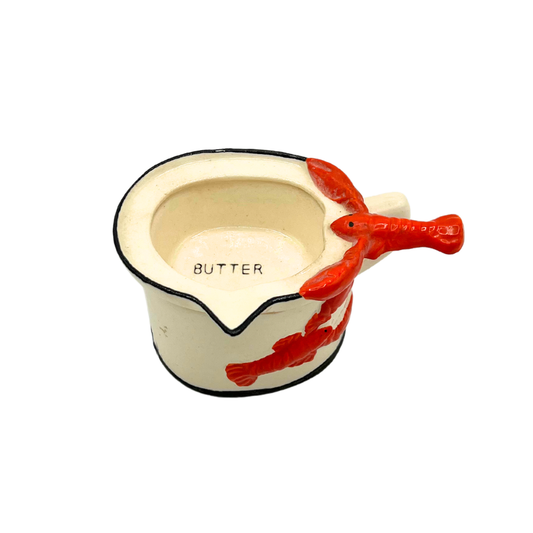 vintage lobster butter warmer