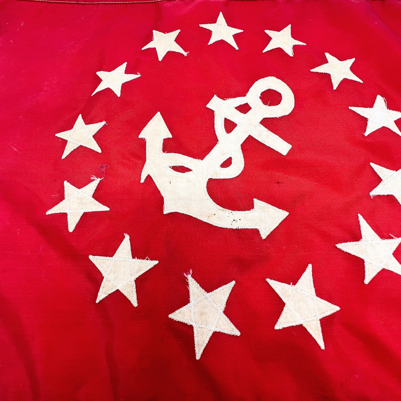 vintage VIce Commodore flag on pole