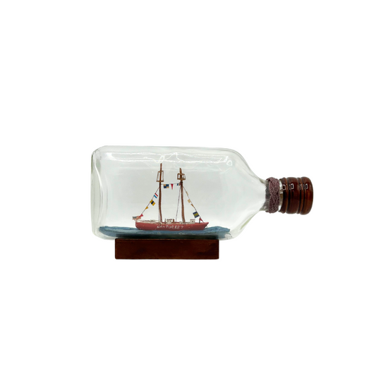 vintage Nantucket ship in a bottle