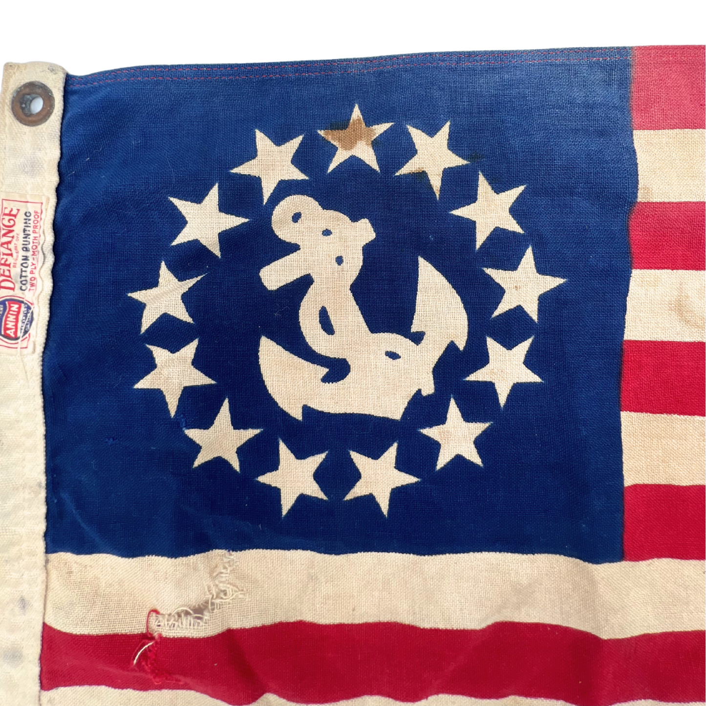 vintage cotton yacht ensign flag