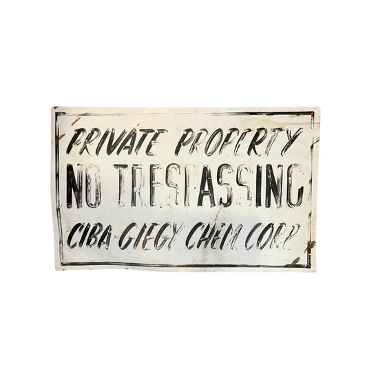 vintage Ciba-Geigy sign