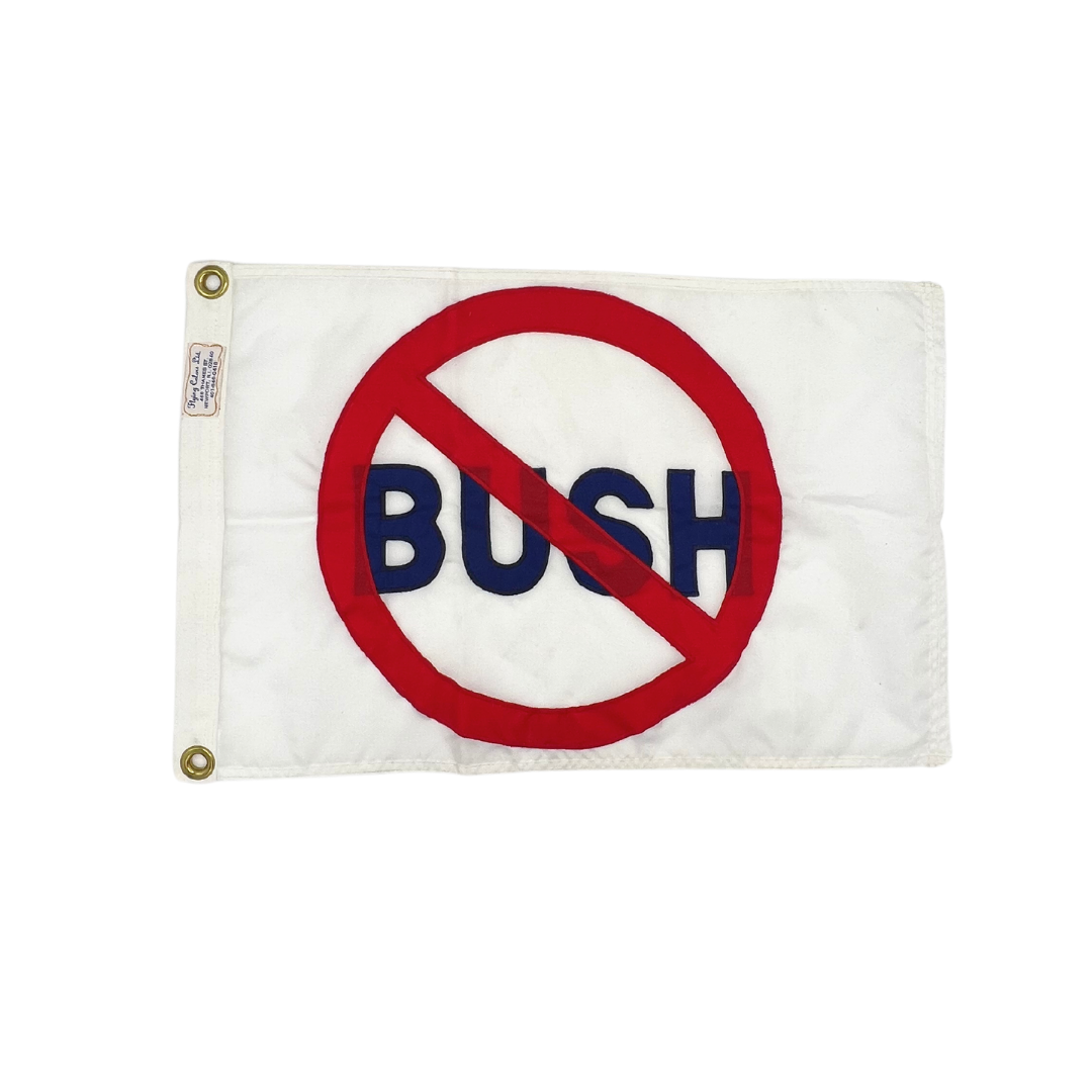 vintage anti-Bush flag