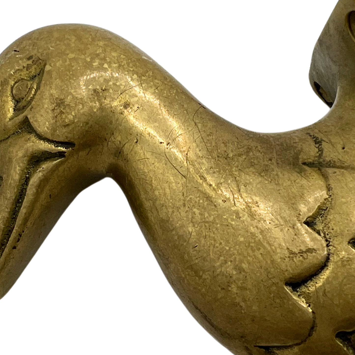 vintage brass bird wall hook
