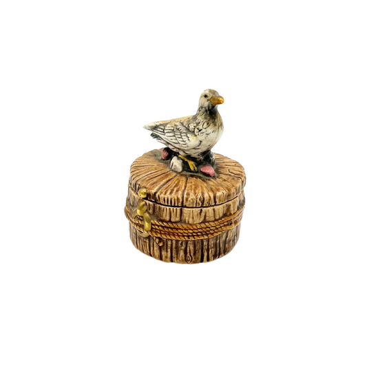 vintage seagull trinket box