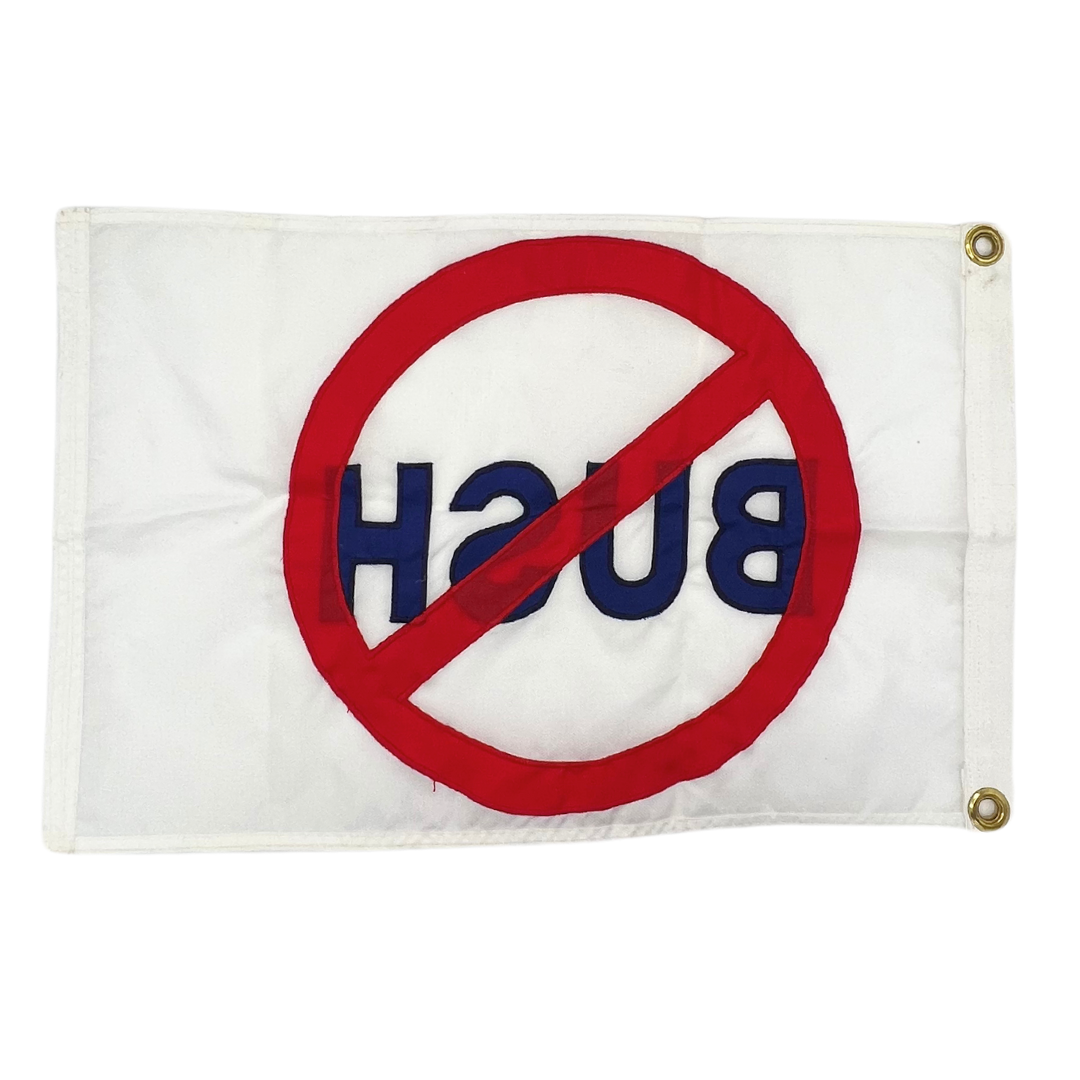 vintage anti-Bush flag