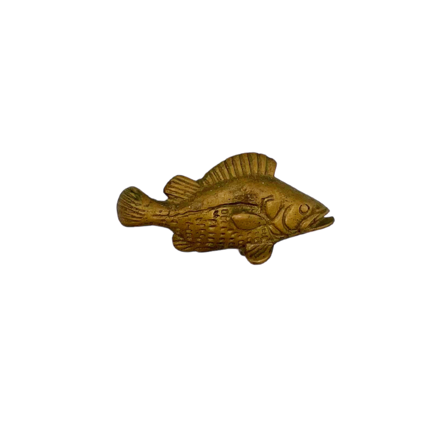 small vintage brass fish
