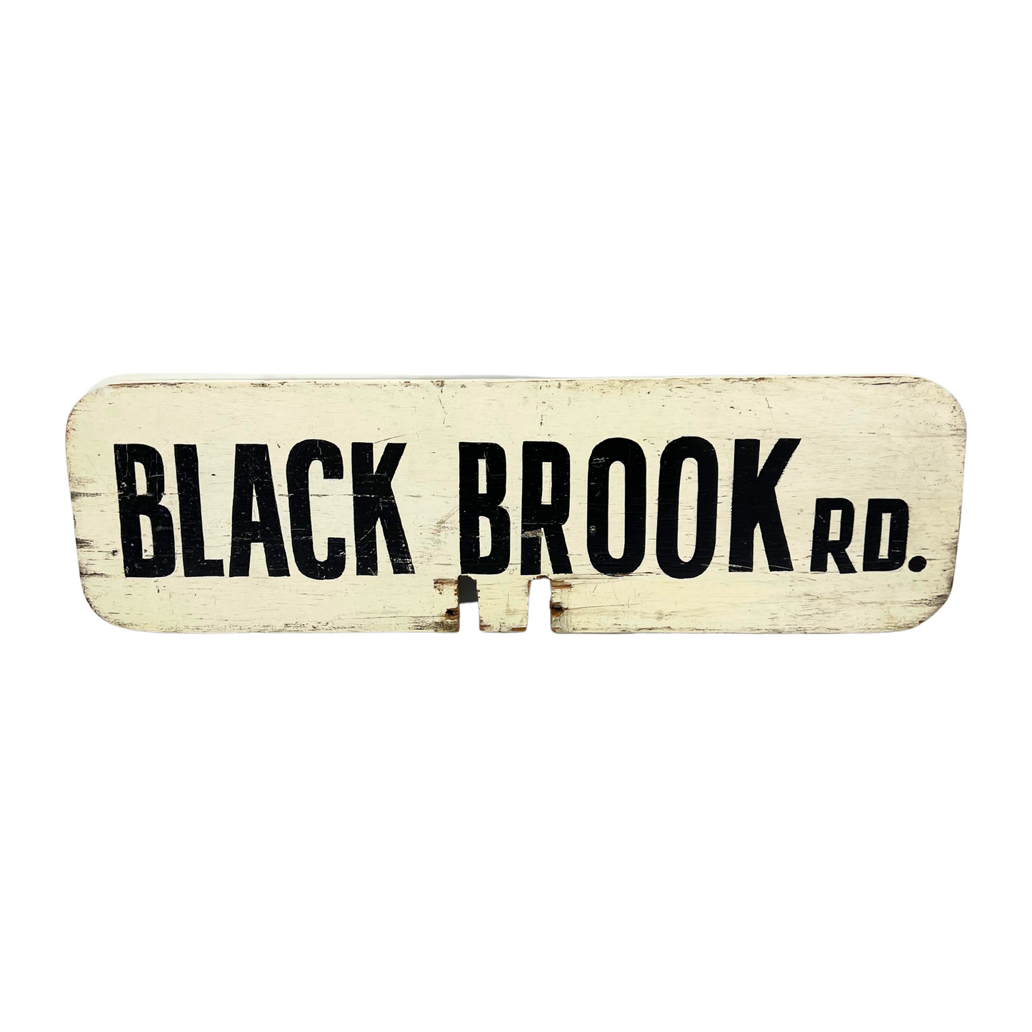 vintage wooden sign - Black Brook Rd