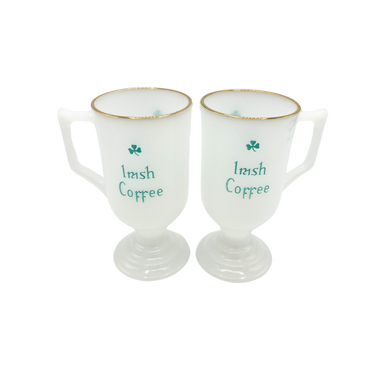 pair of vintage Irish coffee mugs