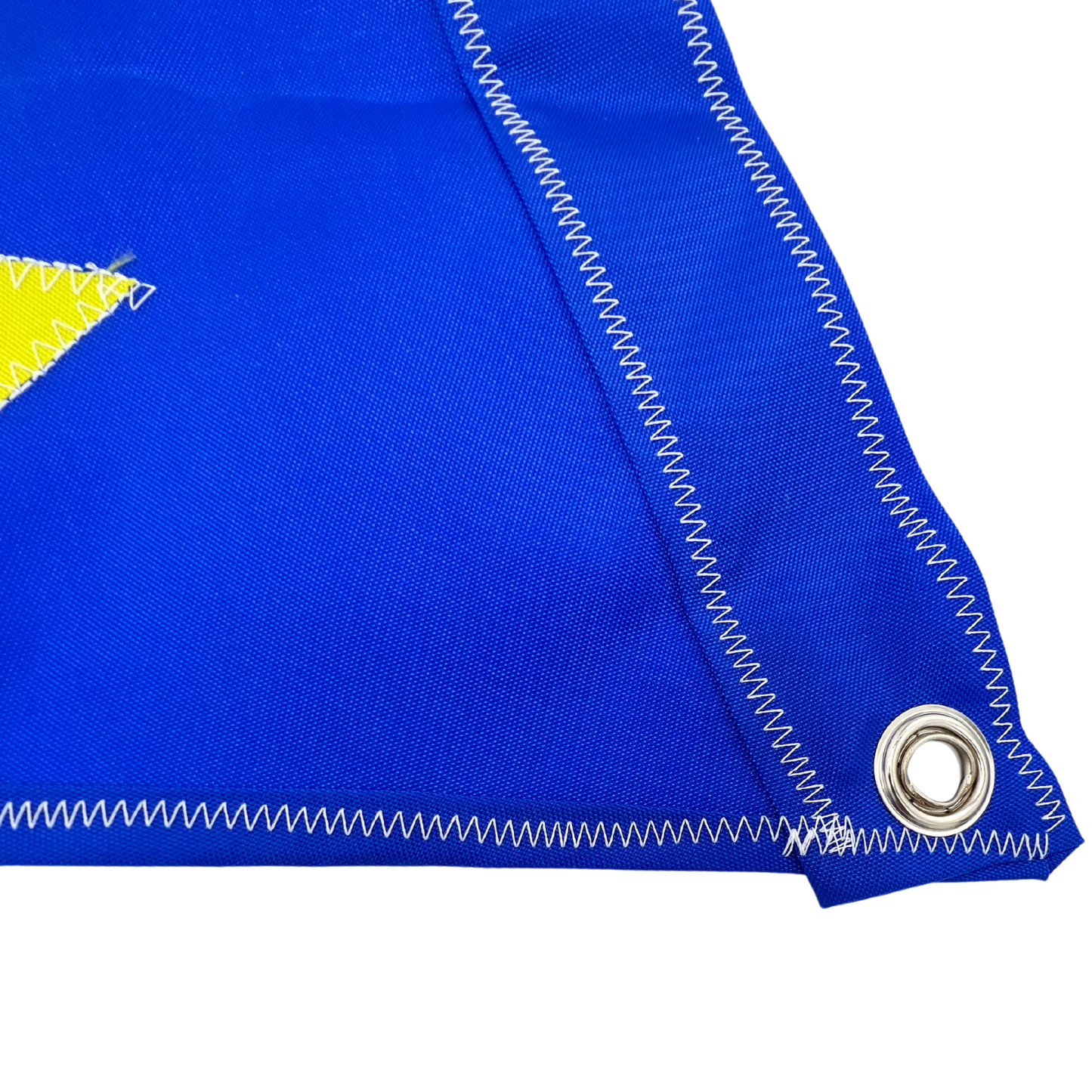 blue and yellow burgee