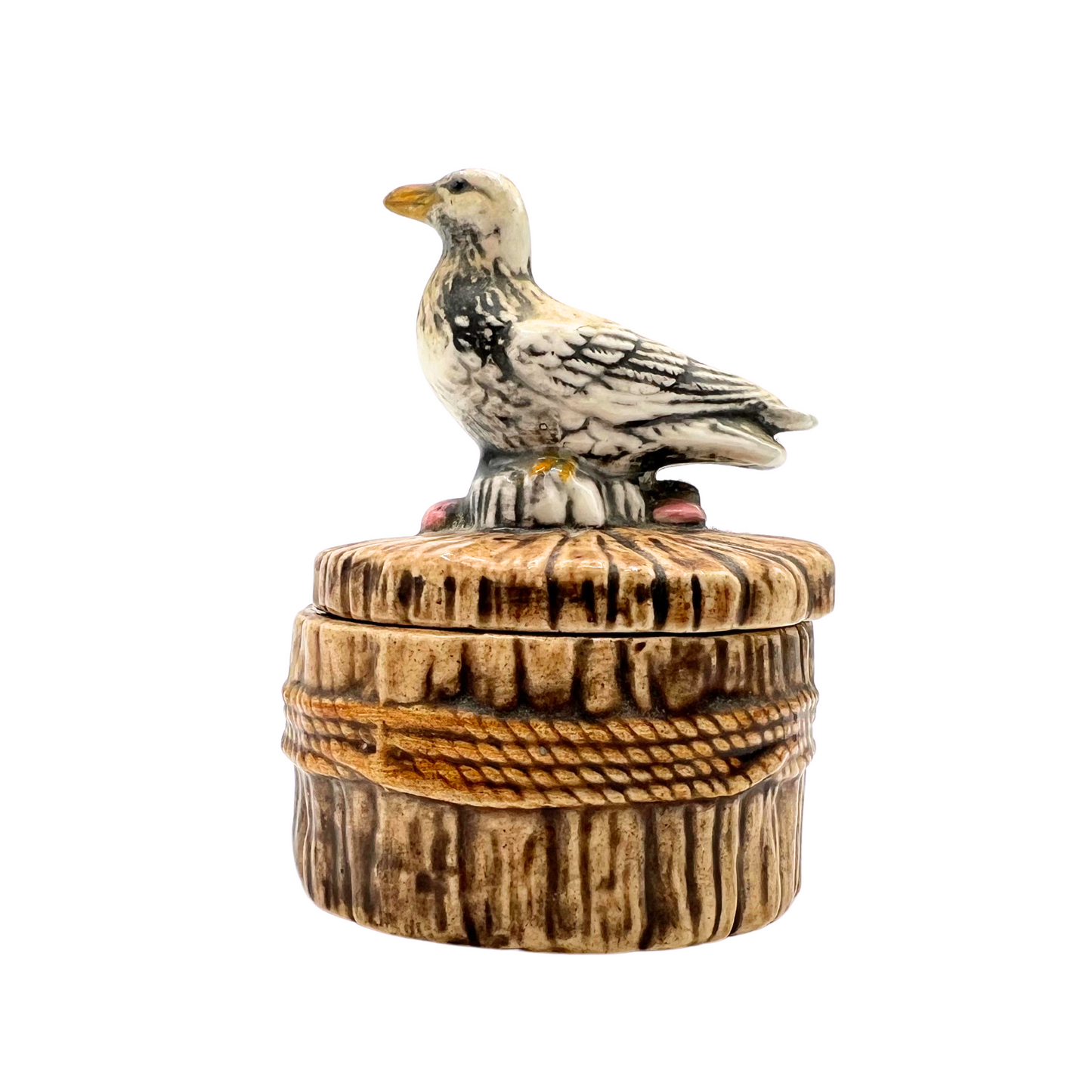 vintage seagull trinket box