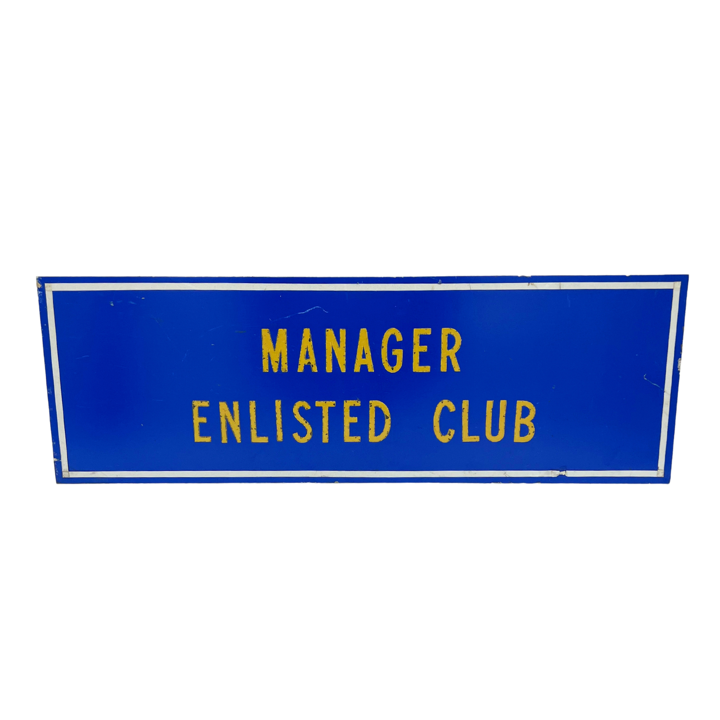 salvaged Navy Enlisted Club sign