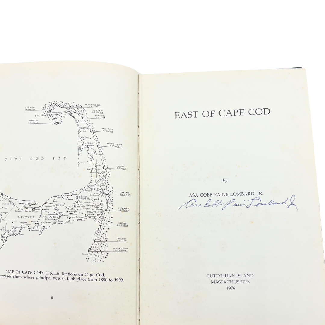 1976 book: East of Cape Cod (signed copy)